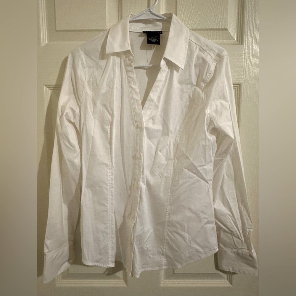 Metaphor white buttoned down shirt